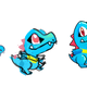 Illustration for article titled Tenacious Totodile! Pokemon One a Day, Series 2!